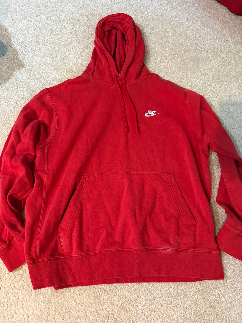 Nike Red Men's Hoodie Sweatshirt